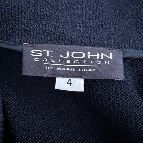 St. John 3 Piece Navy Blue Pant Set - Picture 8 of 16